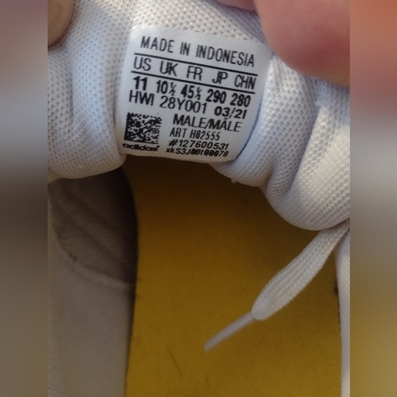 Adidas X Bart Simpson Men's Size 11 White and Black Sneakers Design - Picture 5 of 5